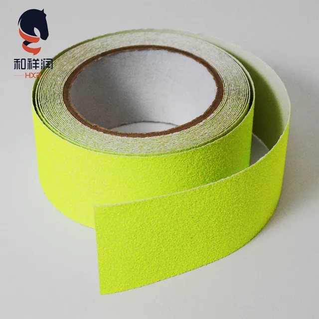 Fluorescent Yellow PVC Anti Slip Tape