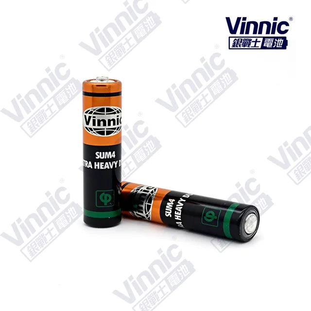 VINNIC 0% Lead Zinc Chloride Battery SUM4/EXTRA AAA R03