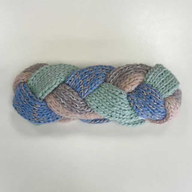Cable headband with lurex