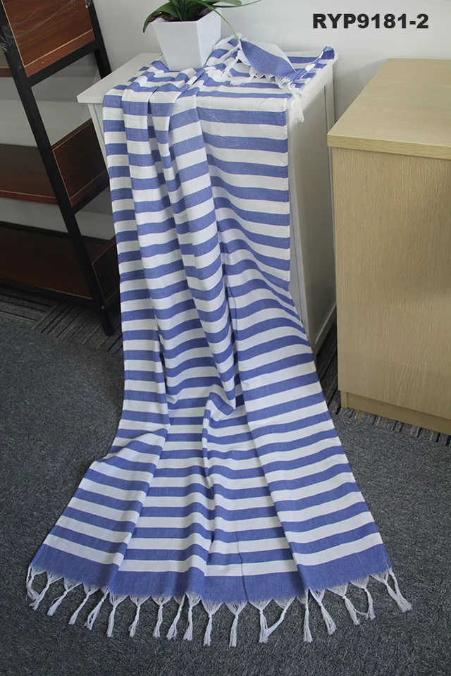 Cotton Hammam Towel, Fouta, Turkish Towel,fringed Towel,