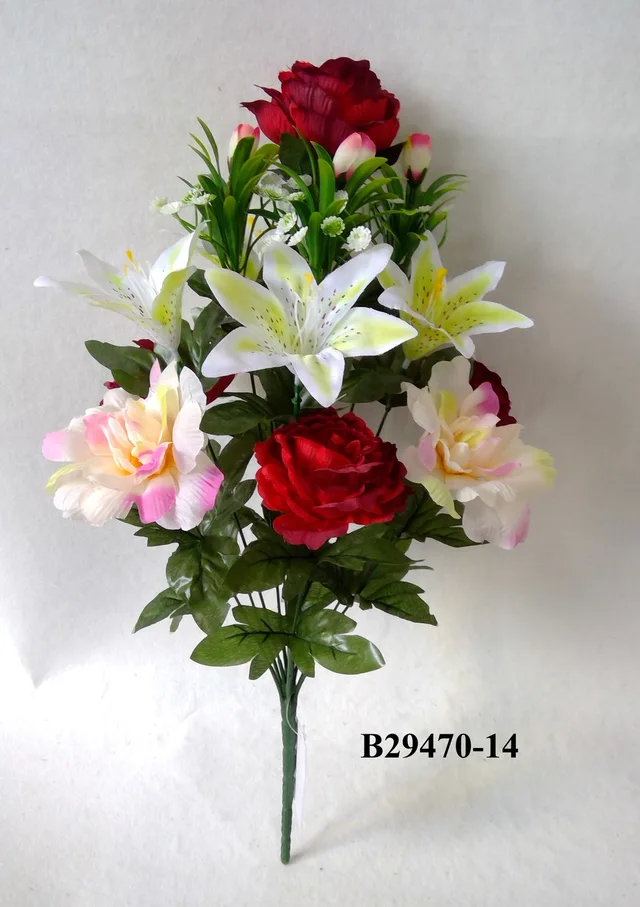 Rose peony lily mix bush x 14