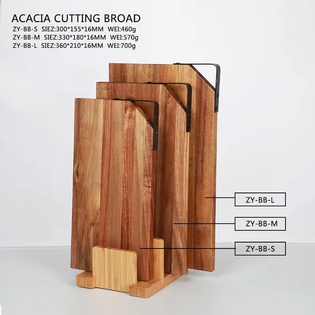 ZY Acacia cutting board with metal handel, Acacia Cutting board, Chopping board, Serving board,Kitchen Chopping Board for Meat