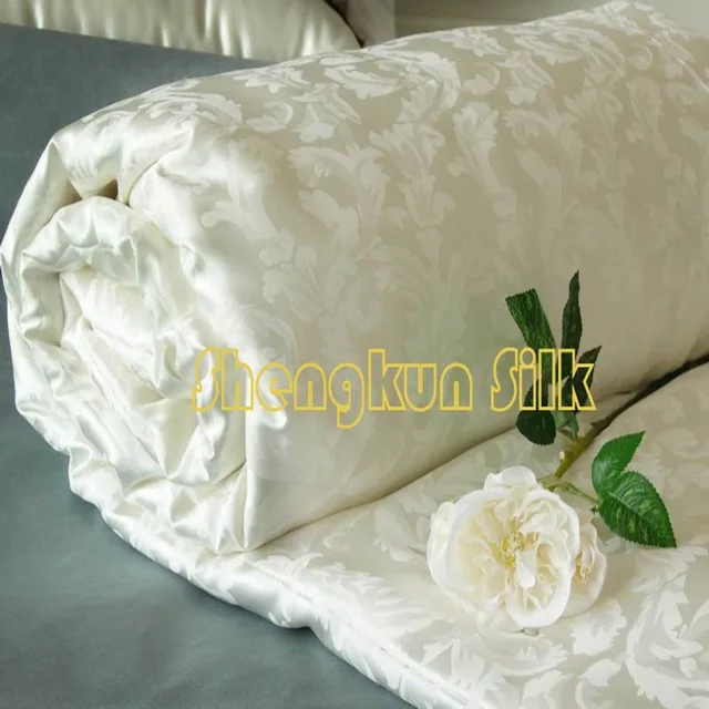 2020 Hot Sell High Grade Jacquard Silk Cover 100% Handmade Silk Duvet / Silk Quilt