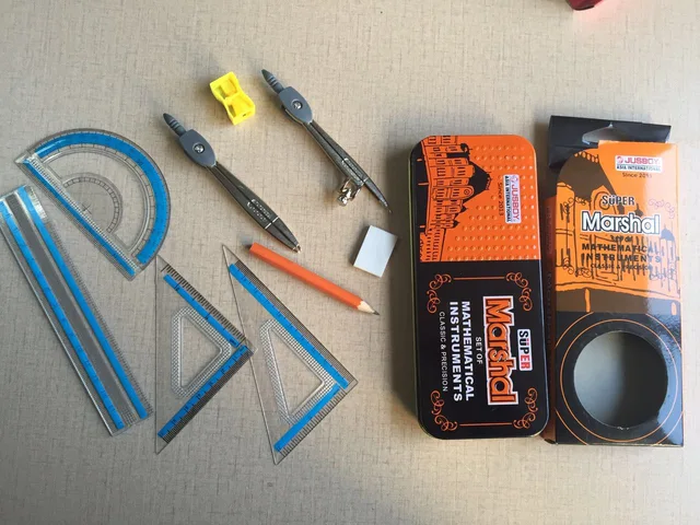 Marshal geometry box ,math box, compass ruler sets