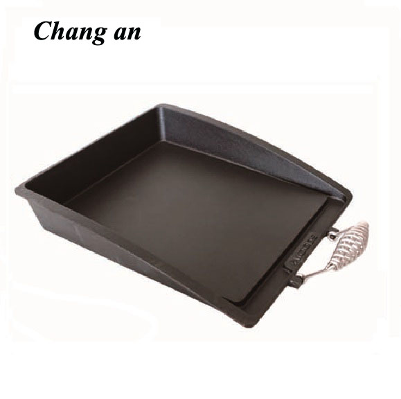 Cast iron frying plate