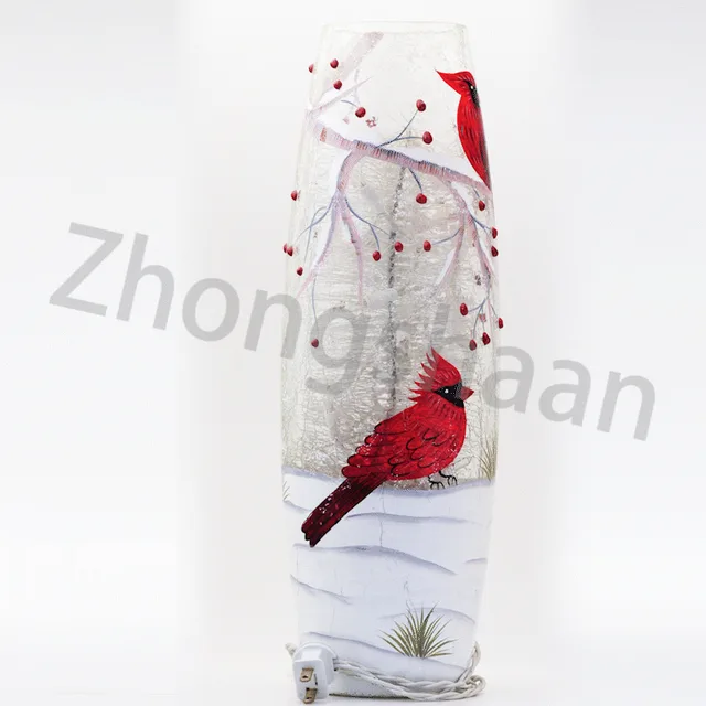 Hand Painted Hurricane Glass