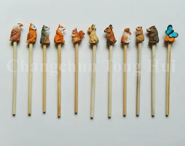 Wooden Pencil With Decoration On Top