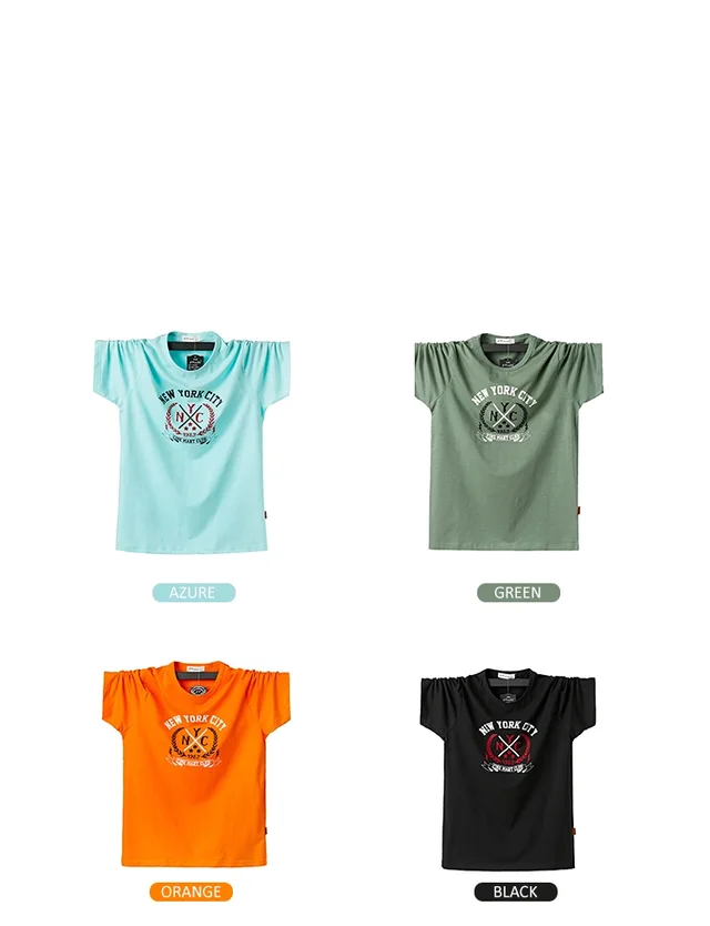 Cotton/Spandex round neck printing T-shirt