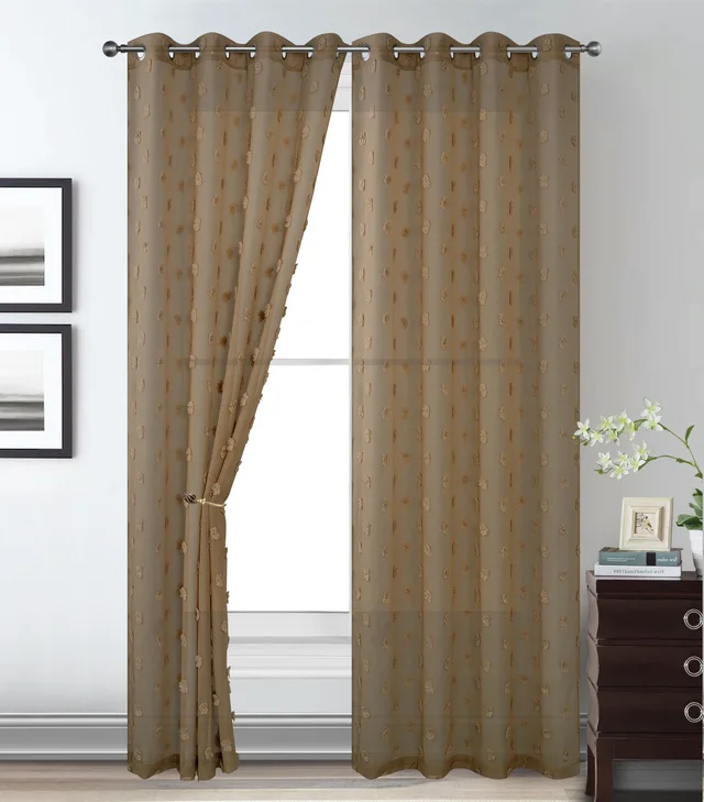 Jacquard sheer curtain