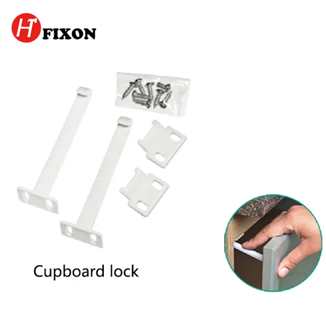 Plastic safety drawer lock drawer latch baby safety lock kids safety latch