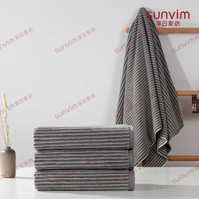 Yarn dye dobby gradient terry bath towel
