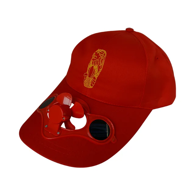 Solar fan cap