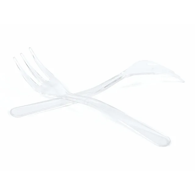 The factory manufactures disposable plastic forks/creative shaped forks/small plastic forks/plastic products GMF