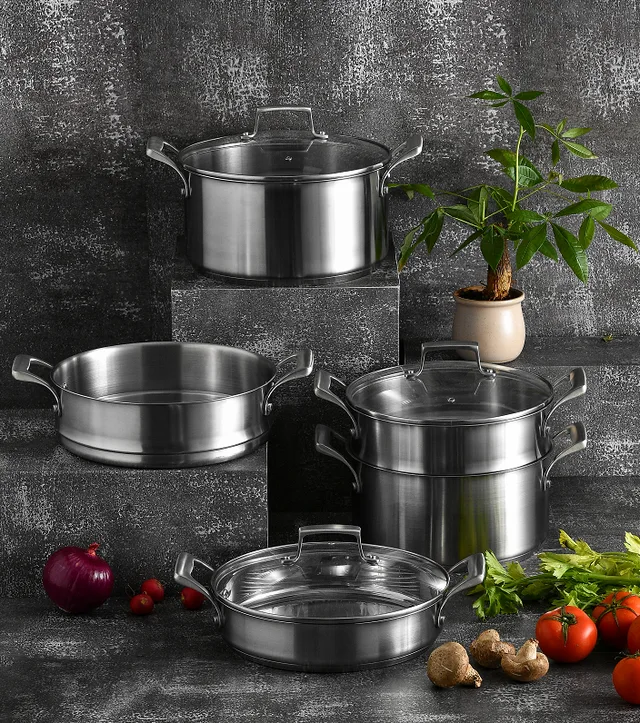 Stainless steel pot set