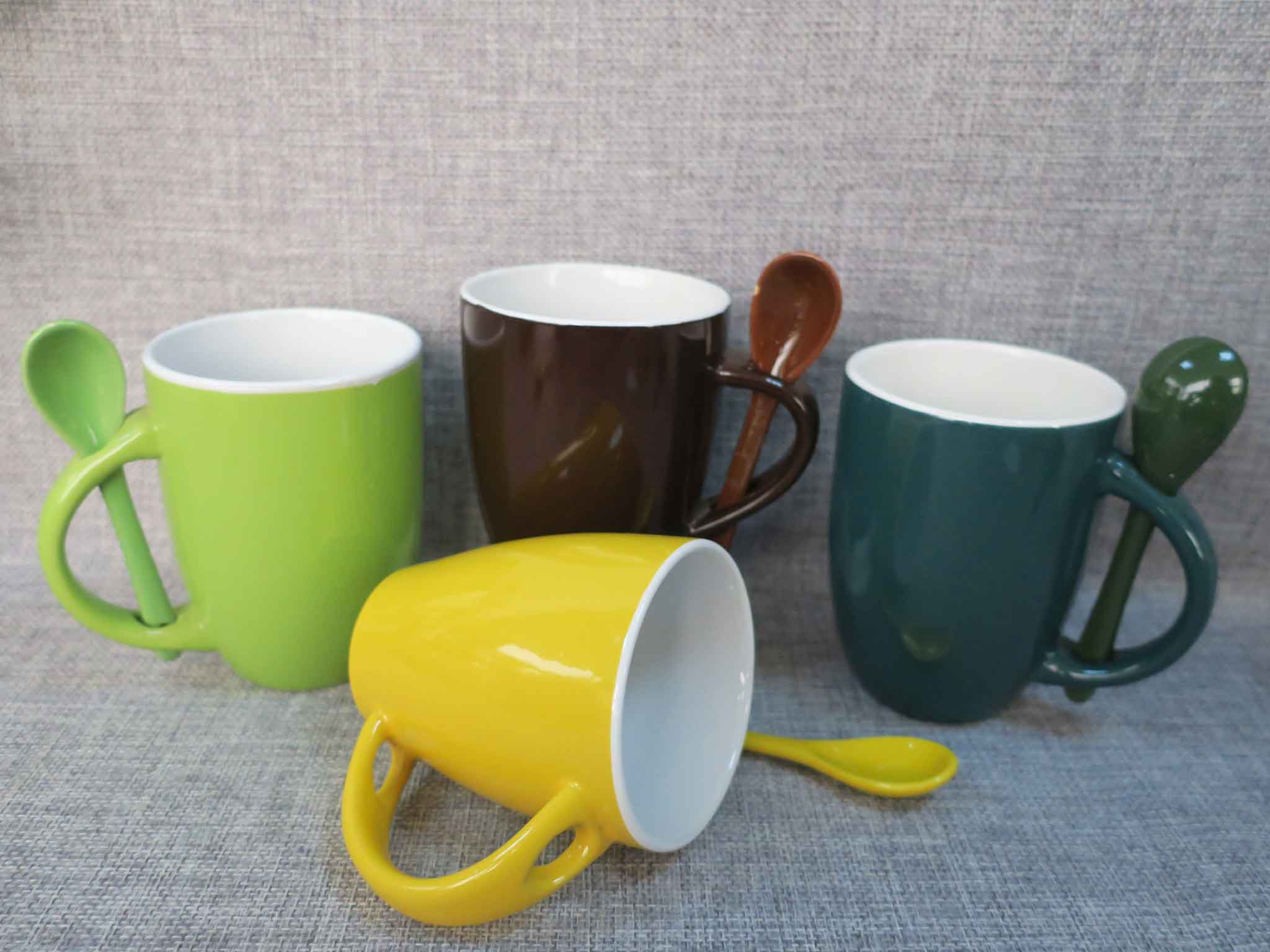 Spoon mug,ceramic mug,beer mug,coffee mug,cup, milk mug, decal mug, gift ,promotion