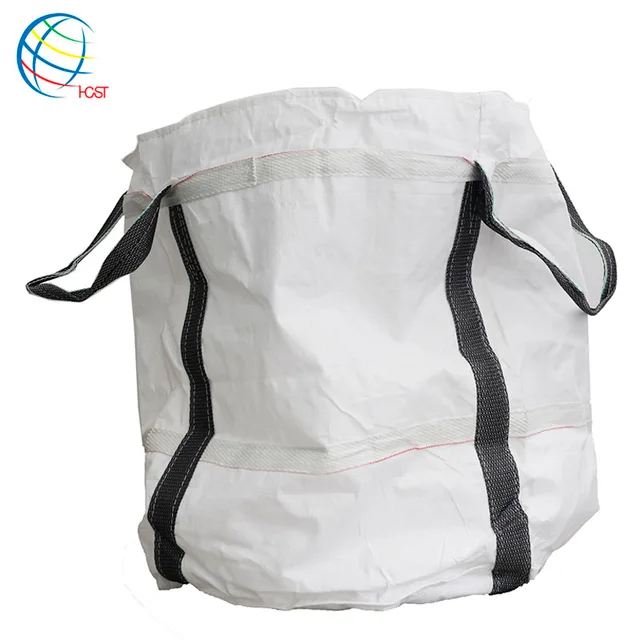 500kg 1000kg 1 ton pp woven super sack maxi tote container bulk fibc big jumbo bag with pocket bottom