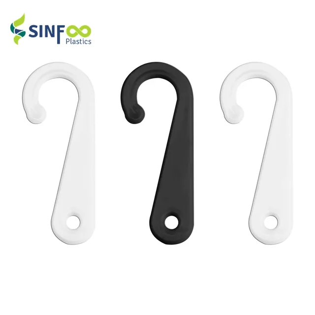 SH001-J1 Plastic J Shaped Sock Packaging Hook