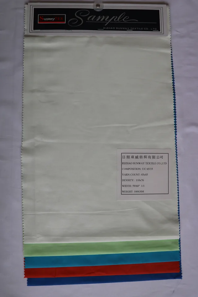 T/C 65/35 100gsm Poplin Dyed