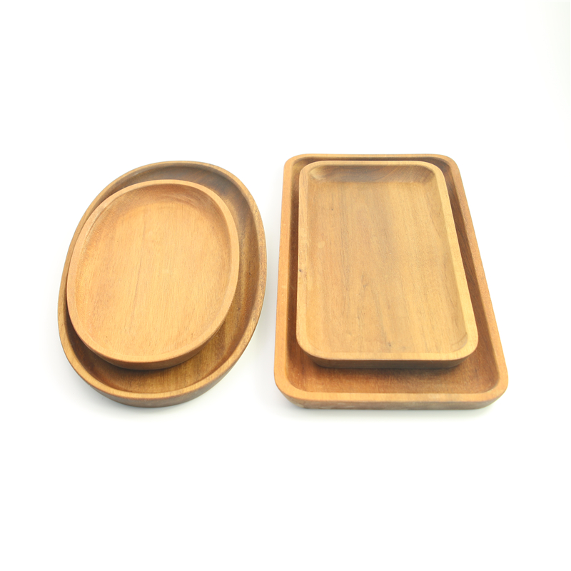 Wooden tray set