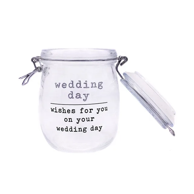 Special wishing glass jars for holiday celebrations