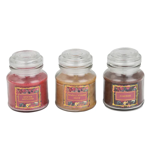 Glass jar candle