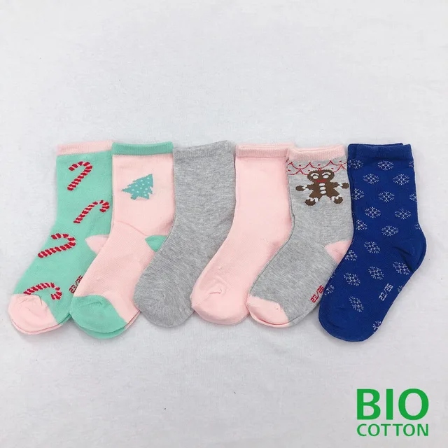Children jacqurd socks with organic cotton from GOTS