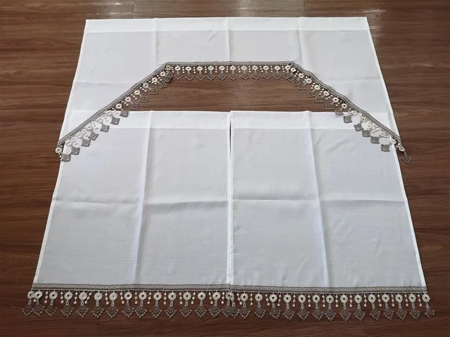 Lace kitchen curtain from manufacturer in China
