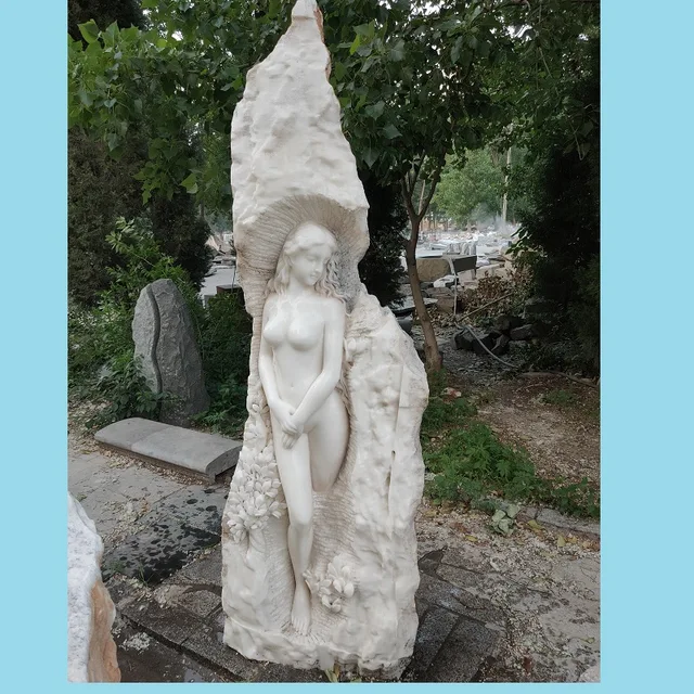 Marble carving Girl Statue