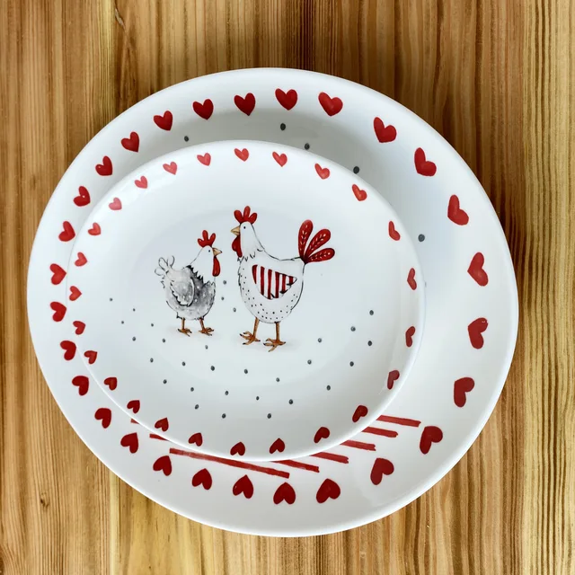 Spring Easter tableware Chick Soup plate