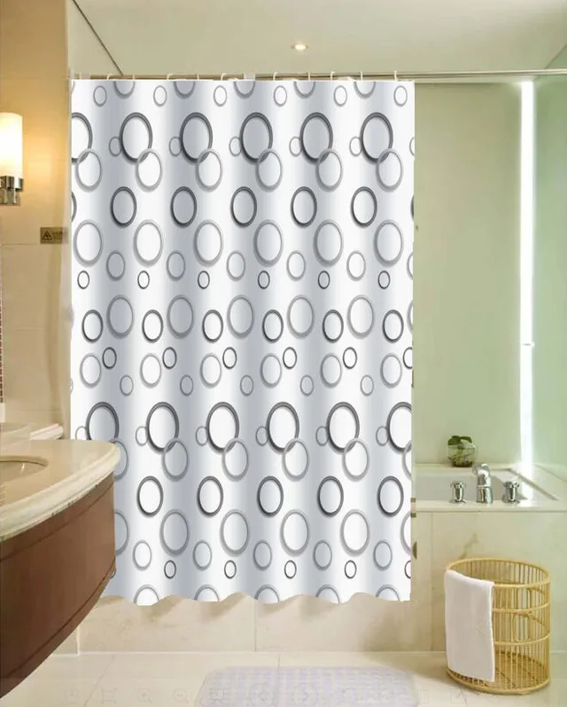 Polyester printed shower curtain from manufacturer