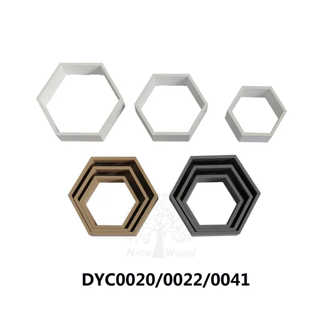 0_020/ 0_022/ 0_041 Hexagon wall shelf