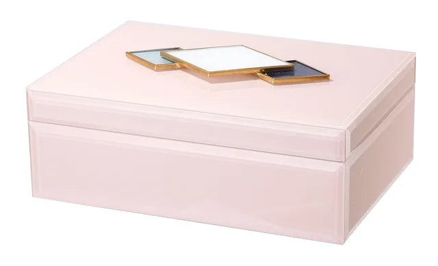 Glass box with deco top