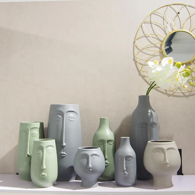 Colorful ceramic vase