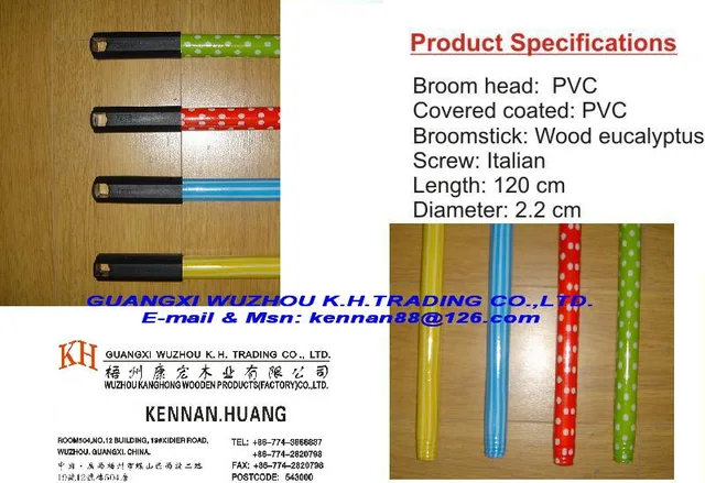 Plastic Coated Wooden Handles