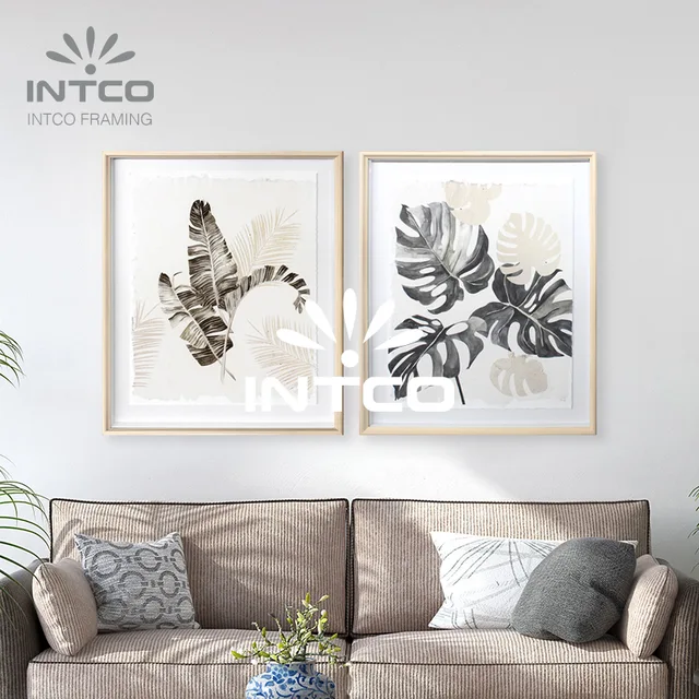 Framed Art Set-Tropical Leaf