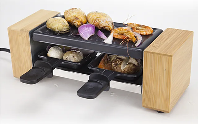 Raclette grill for 2 persons