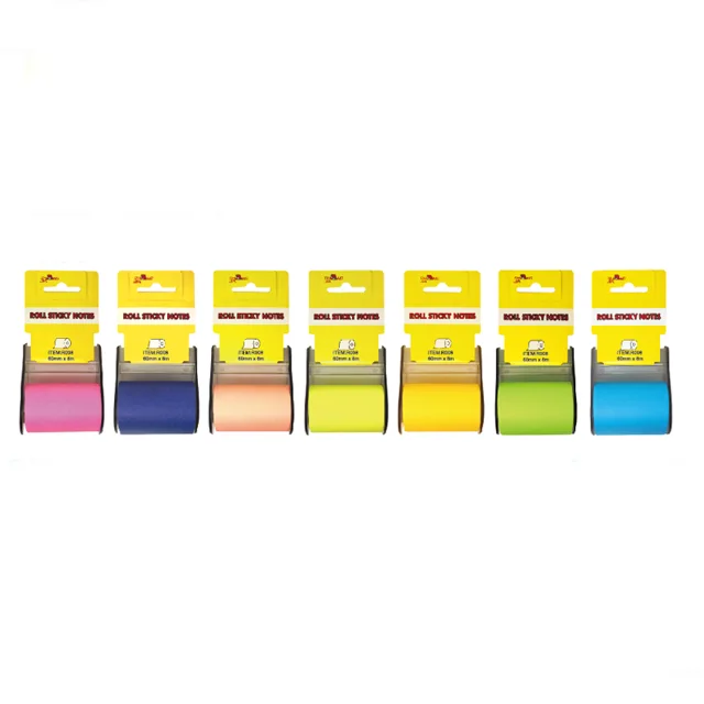 Colorful roll sticky notes