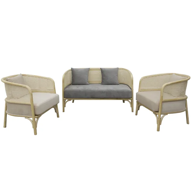 Wood sofa set