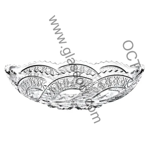Boal shape glass bowl/ oval glass bowl / salad bowl