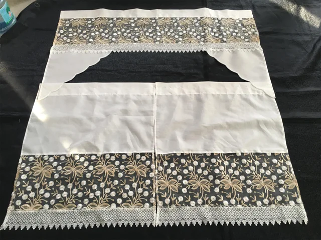 Lace kitchen curtain from manufacturer in China