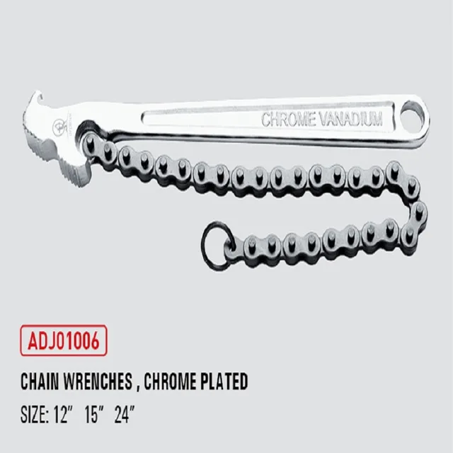 Chain Wrenches, Chrome Plated