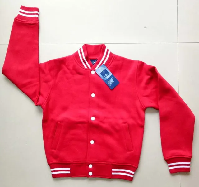 Jacket GOLFER fleece tops school uniforms Adult & kids buttoned fleece varsity jacket, baseball fleece jacket， buttoned jacket mens men boy's boy