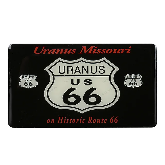 Custom decor souvenir retro style Aluminum tin cafe bar Metal Fridge Magnet