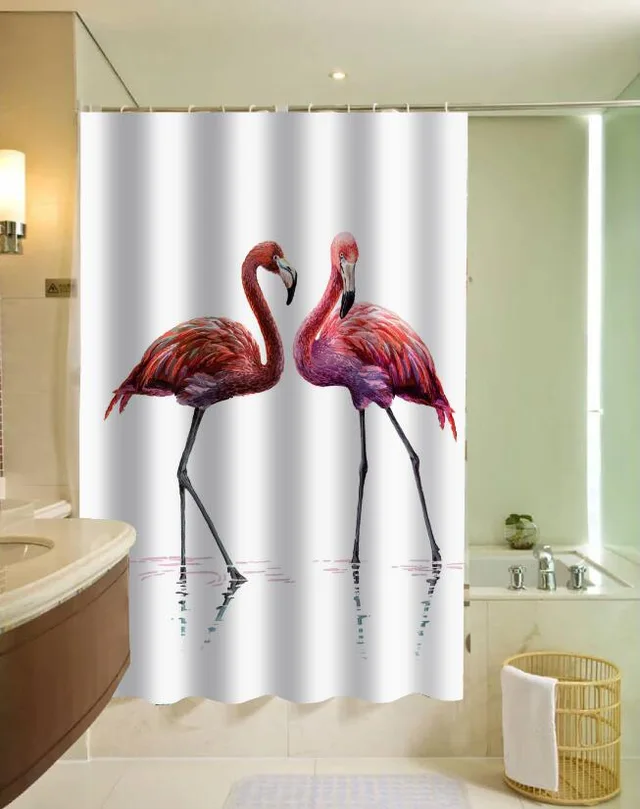 Polyester printed shower curtain from manufacturer