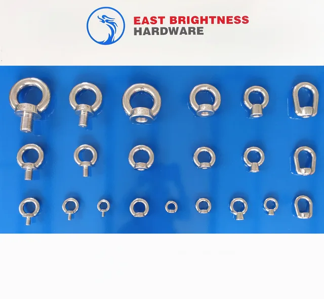 Stainless Steel Eye Bolt Type B Din444 Eye Bolt Din580 Eye Nut Din582 Type