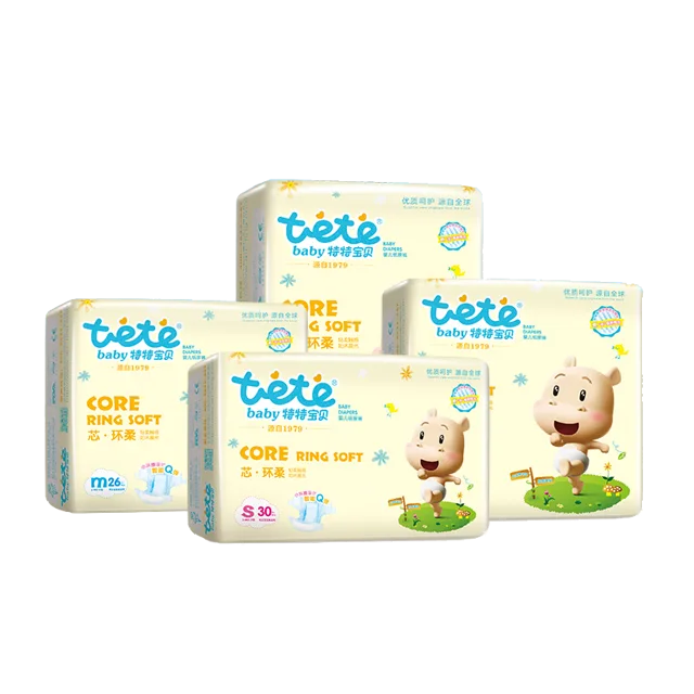 High-tech machine produced super absorption happy sweet baby big elastic waist band diapers