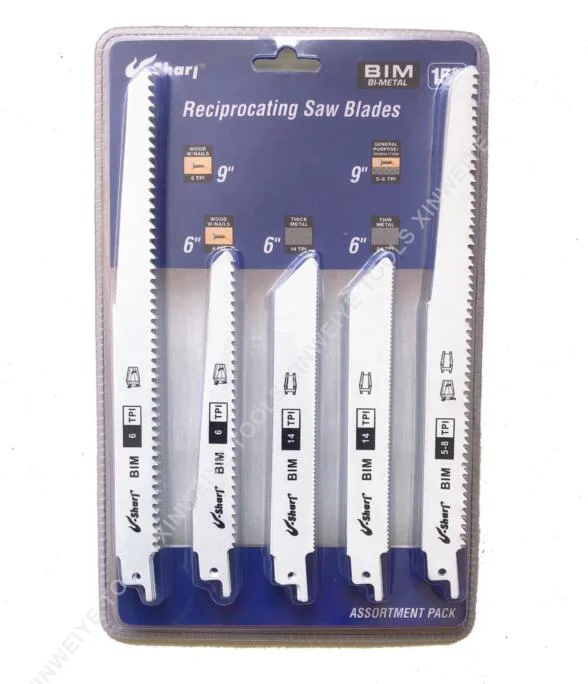 15 pc Reciprocating saw blades Set