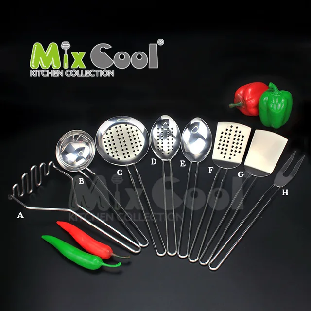 Stainless steel kitchen tools set