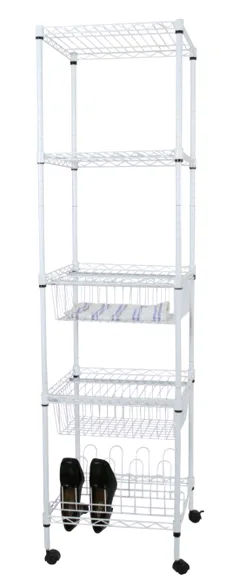 5 Tier Storage Rack, Powder Coating