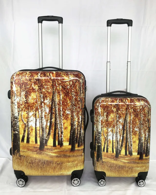 Print trolley case suitcase bag